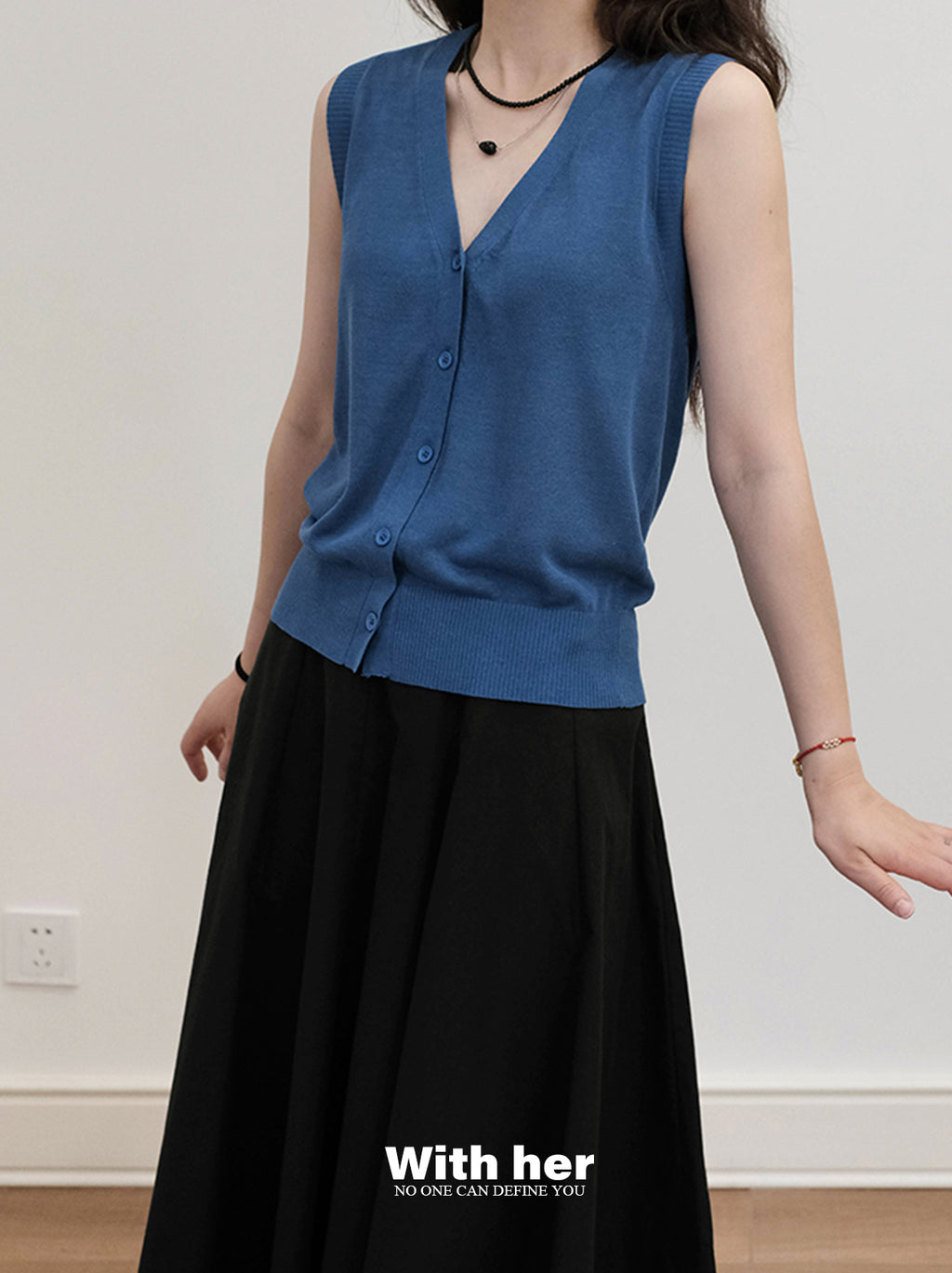 Sleeveless Knit Vest