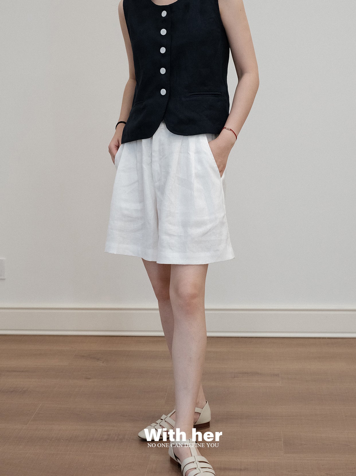 Cotton-linen Shorts