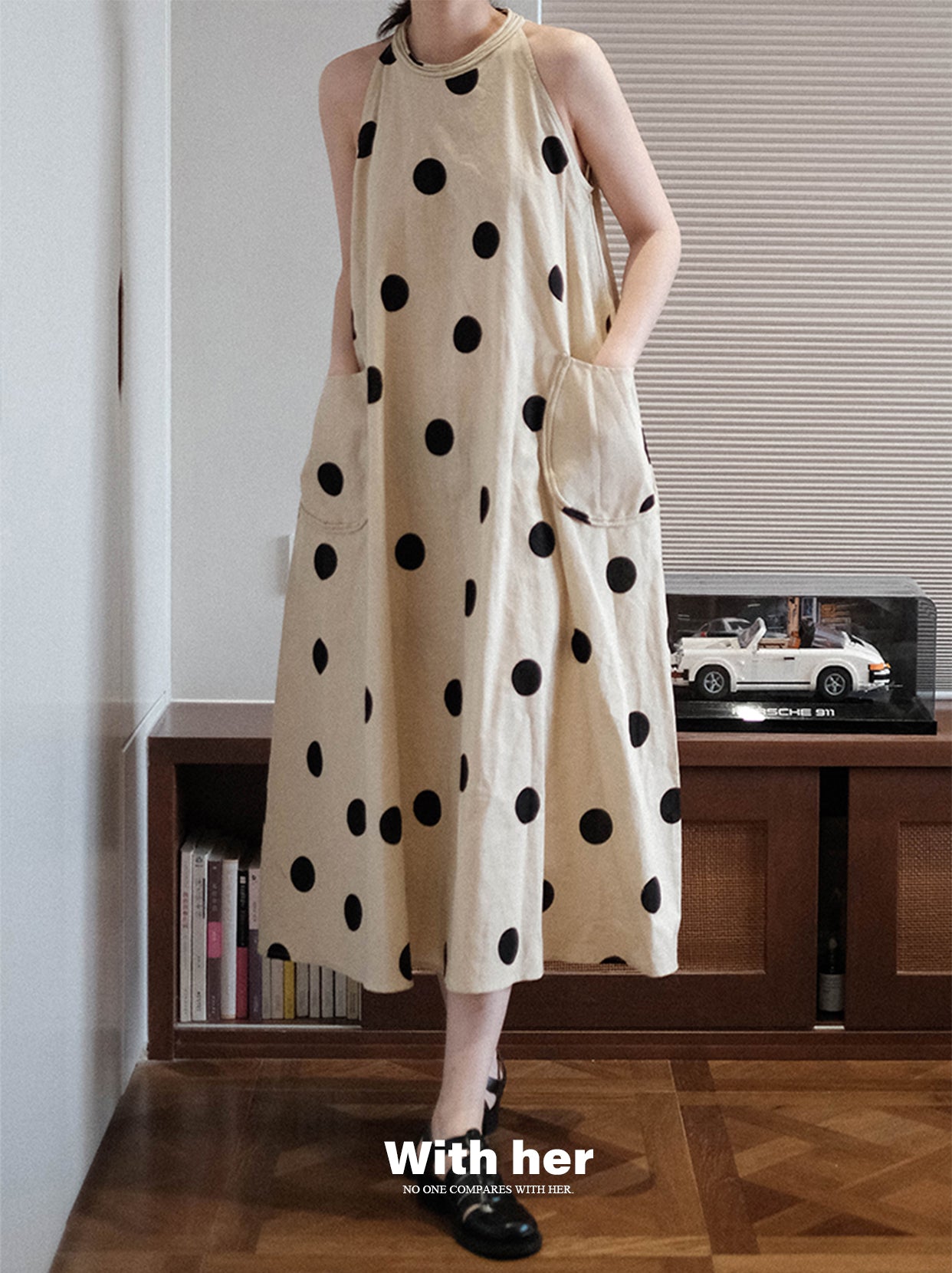 Original Halterneck Polka Dot Dress