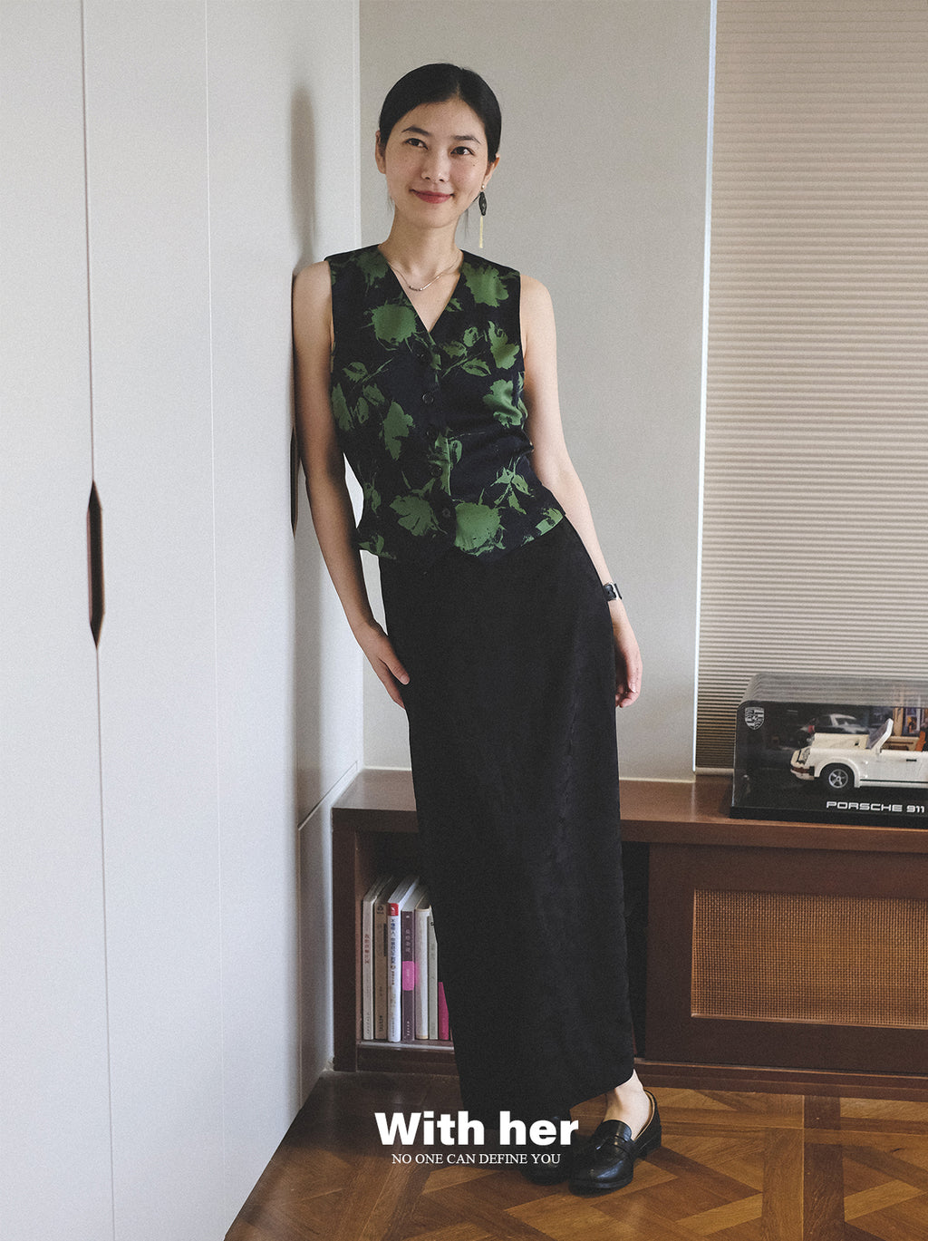 Original Jacquard Sheath Skirt
