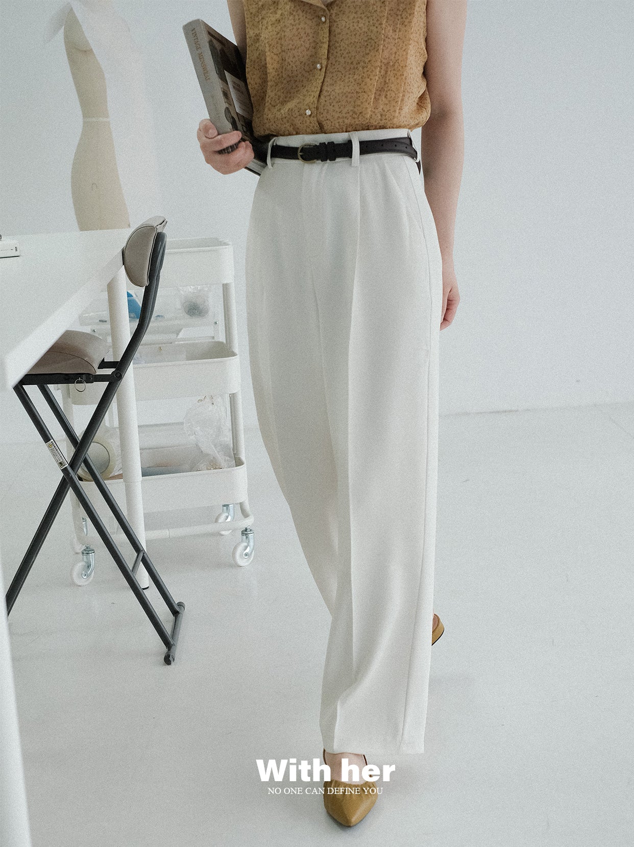 Original White Drape Trousers