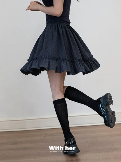 Tiered Ruffle Dress Set (Top+ Skirt)
