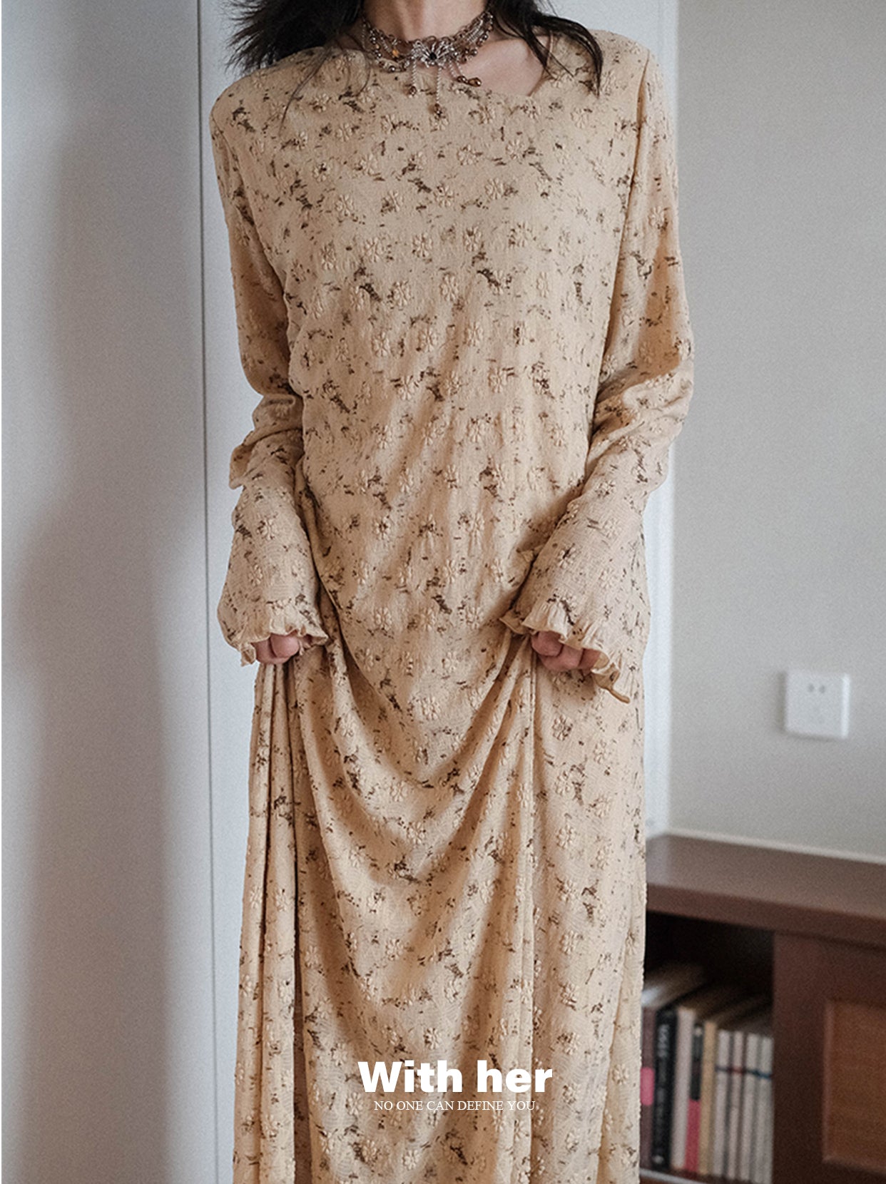 Original Yadan-Style Velvet Lace Dress