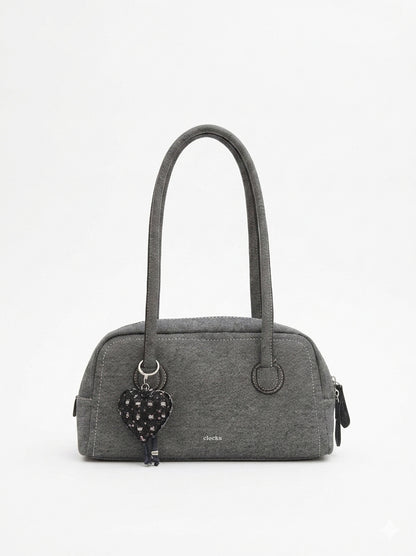Gray Denim Duffle