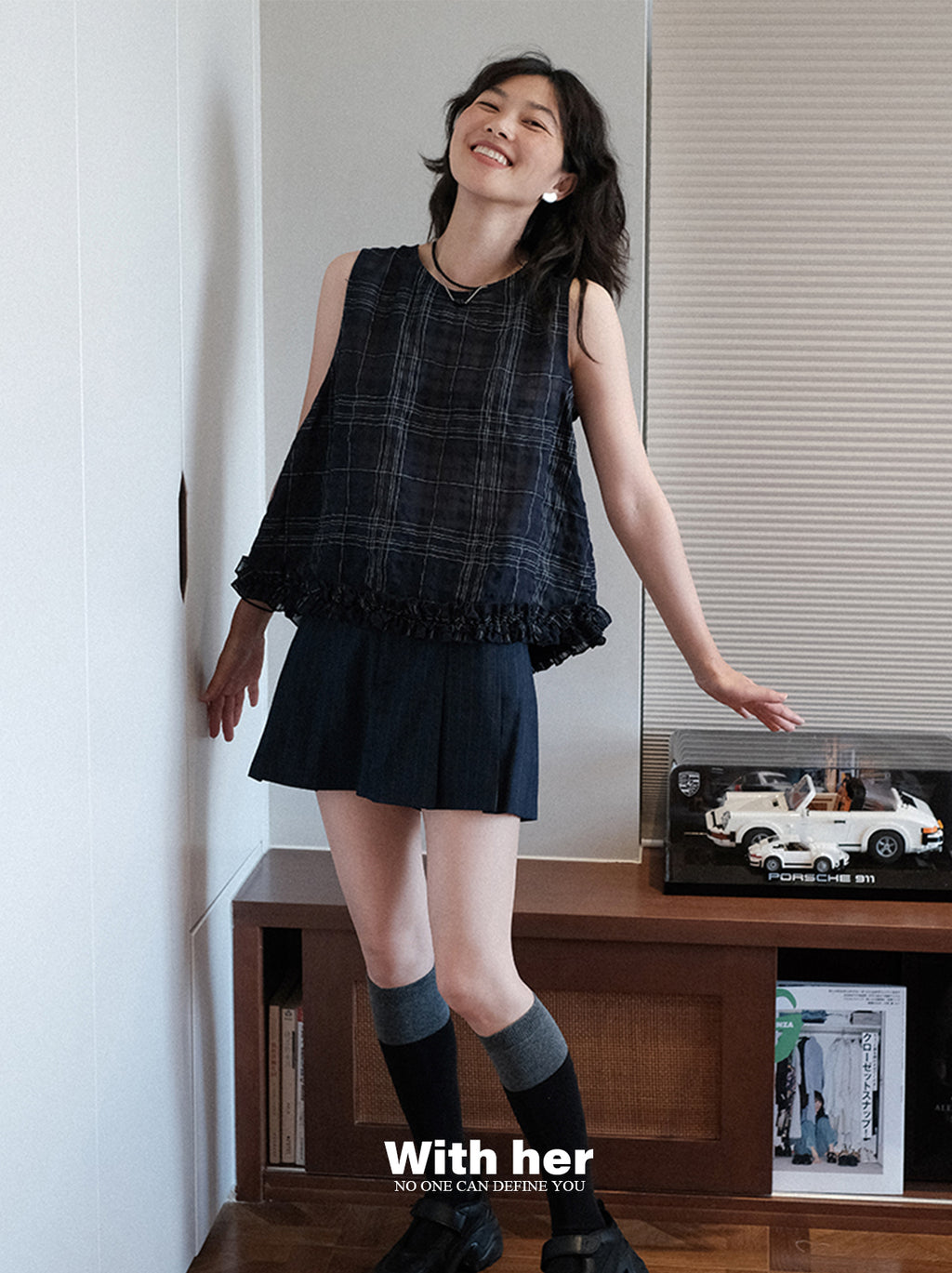 Original Plaid Sleeveless Top