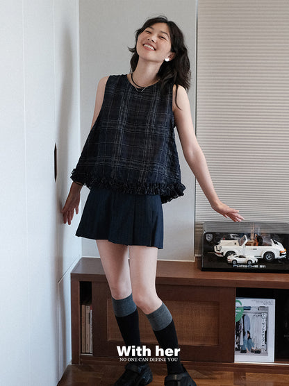 Original Plaid Sleeveless Top