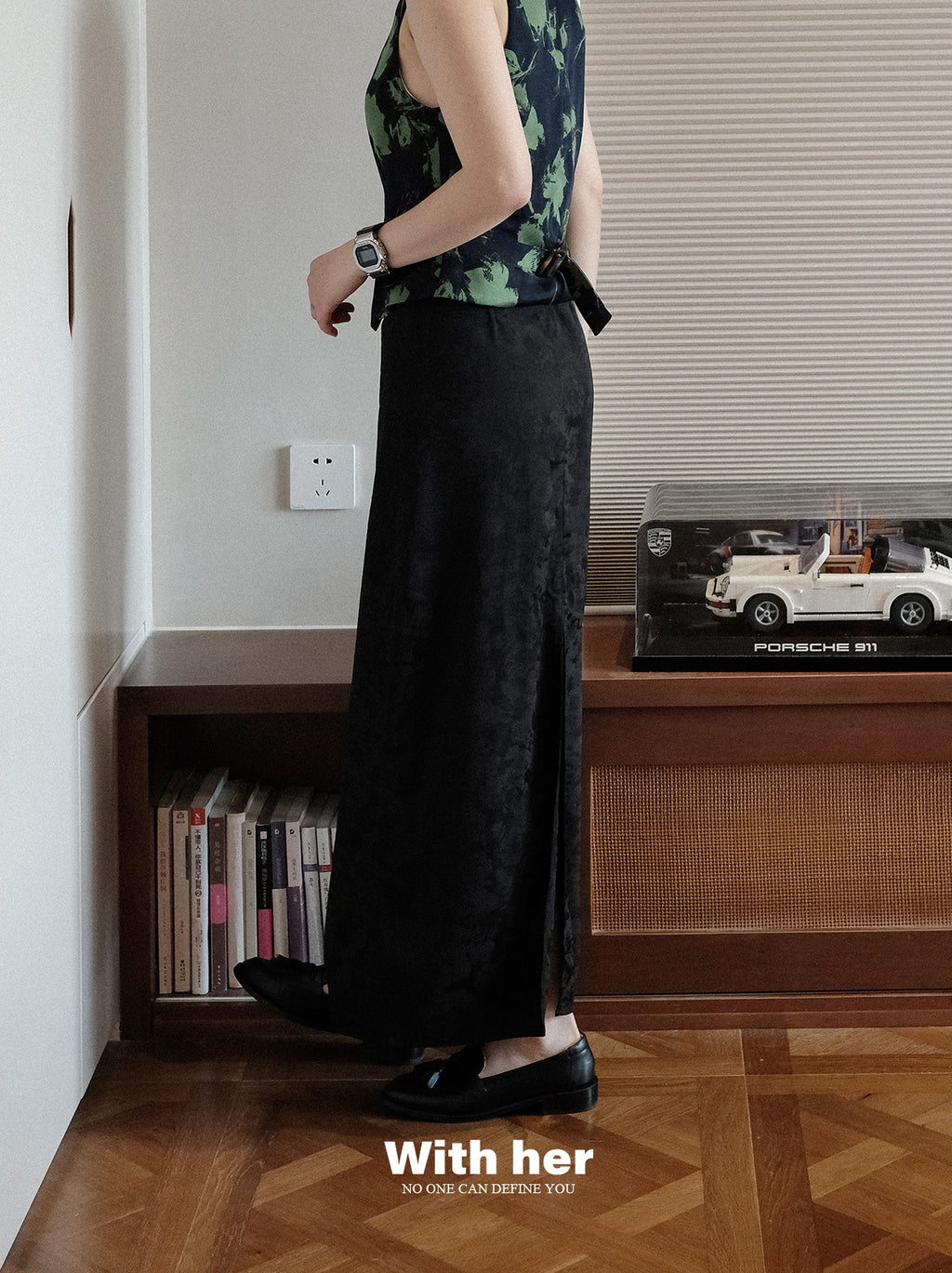 Original Jacquard Sheath Skirt