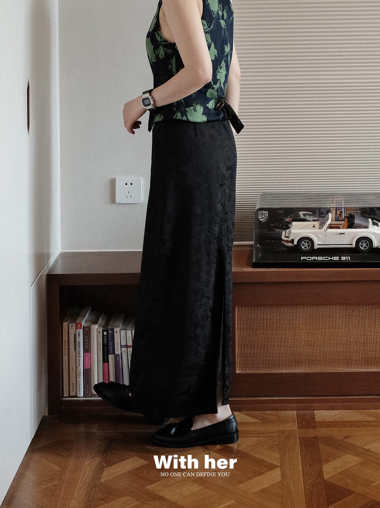 Original Jacquard Sheath Skirt