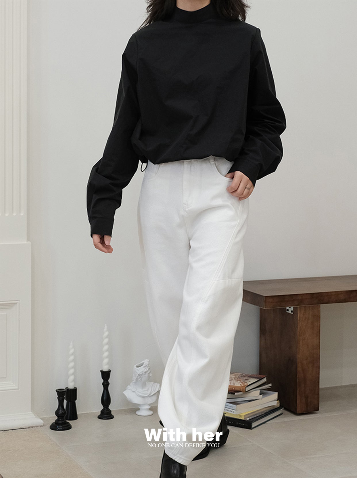 White Pearl Harem Pants