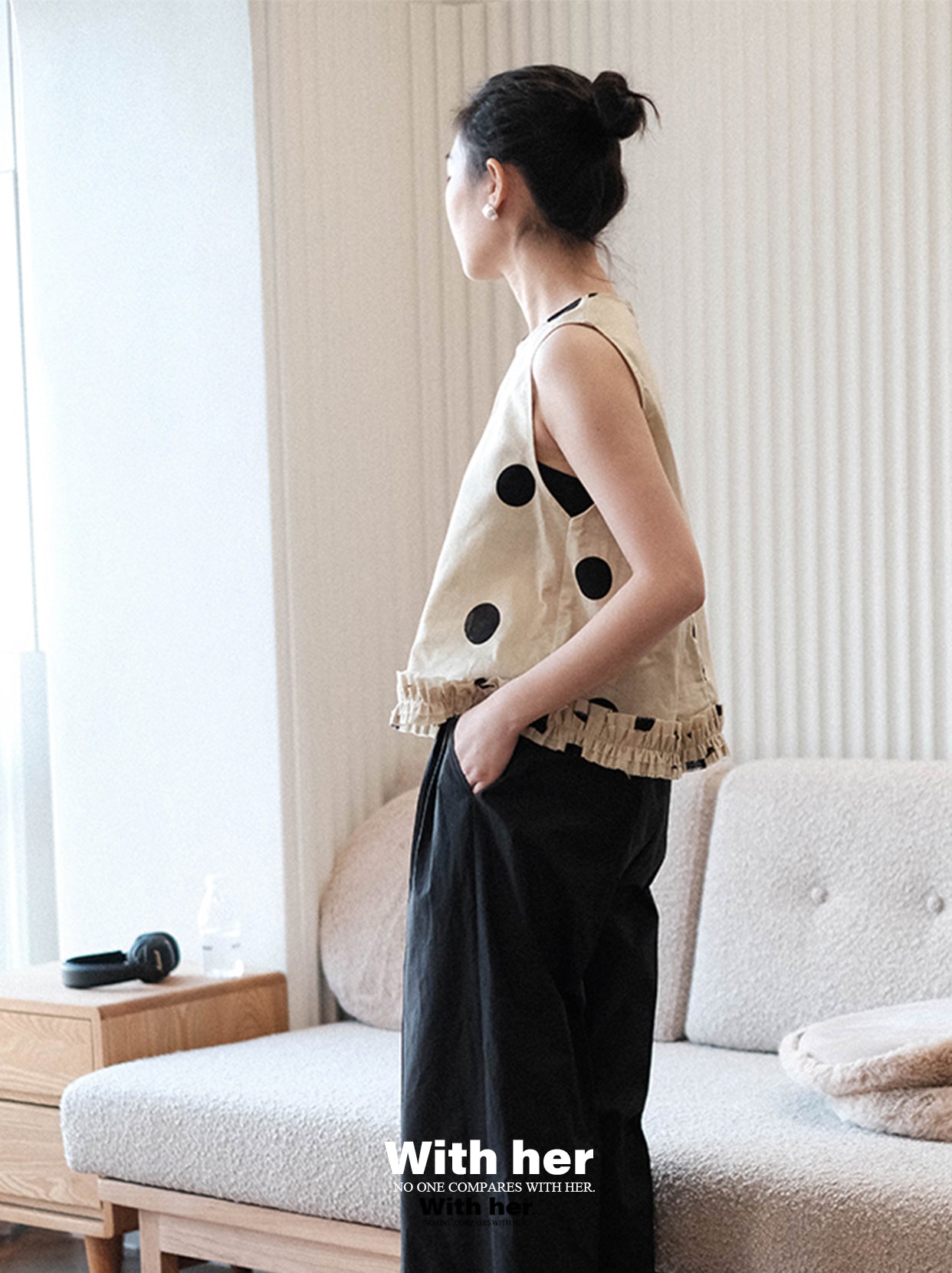 Original Polka Dot Sleeveless Top