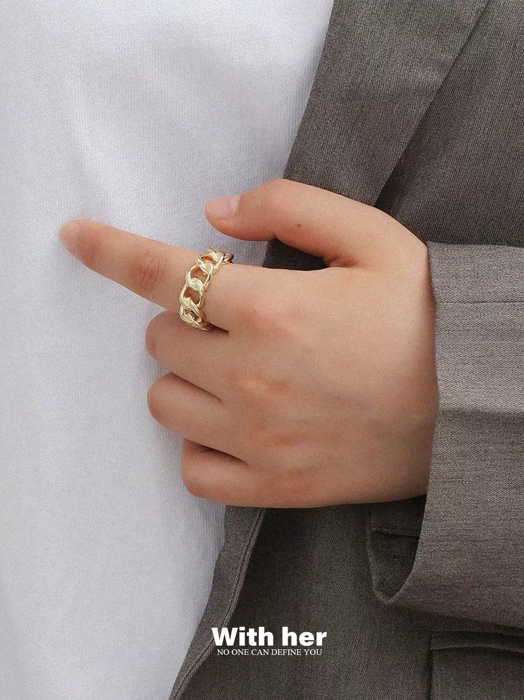 Chain Twist Ring