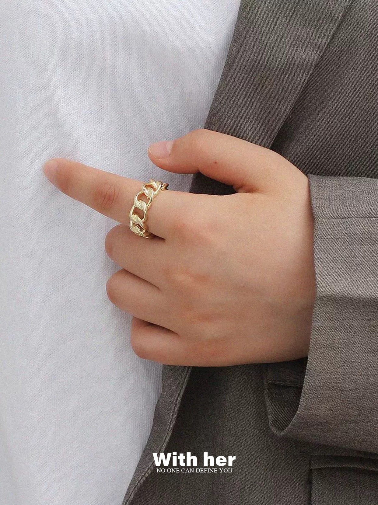 Chain Twist Ring