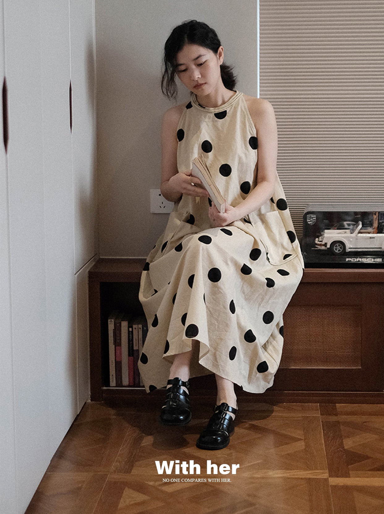 Original Halterneck Polka Dot Dress