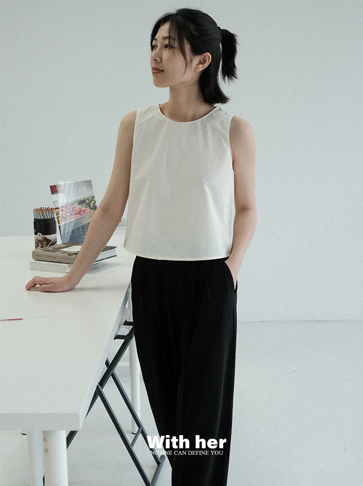 Original Backless Tie-Back Cropped Top