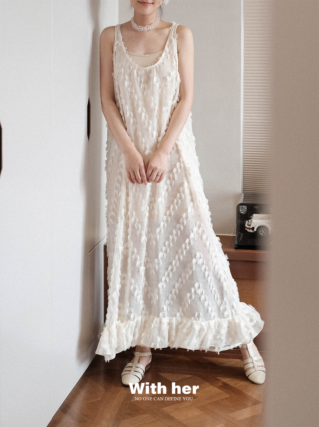 Original Sleeveless Tassel Strap Dress