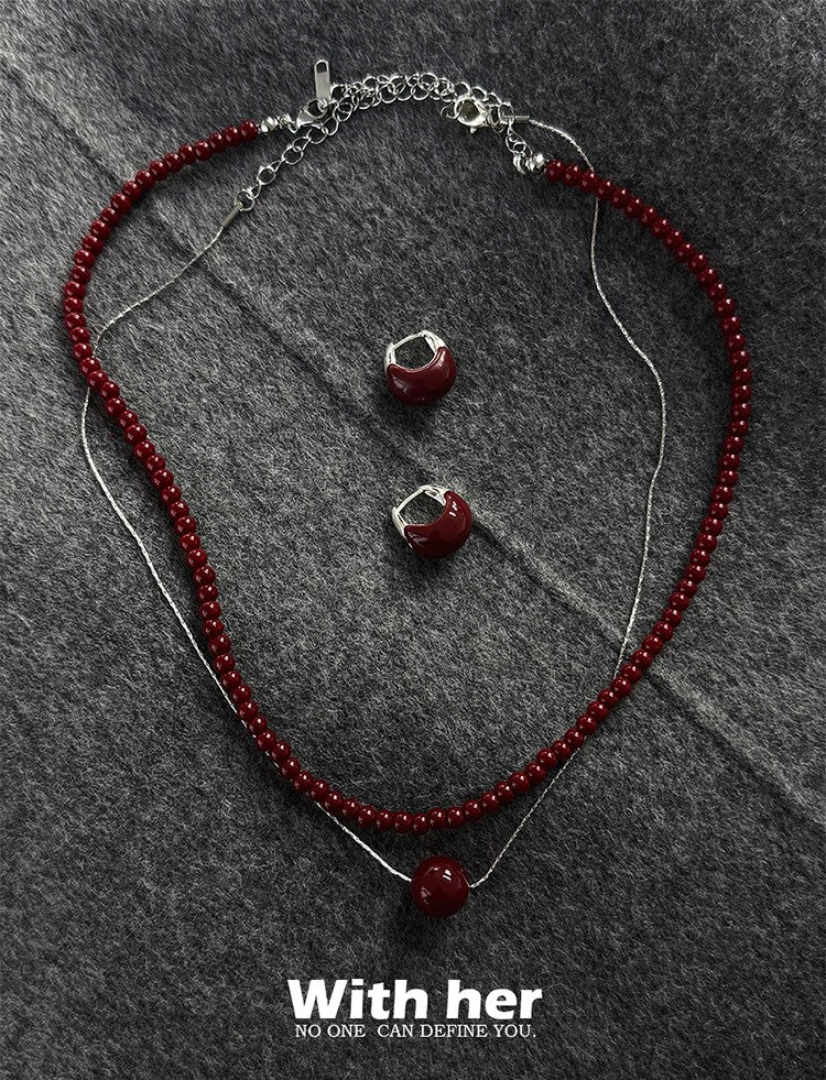 Red Berry Luxe Jewelry Set