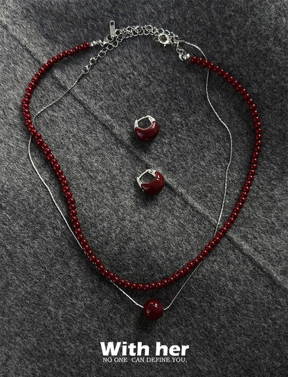 Red Berry Luxe Jewelry Set