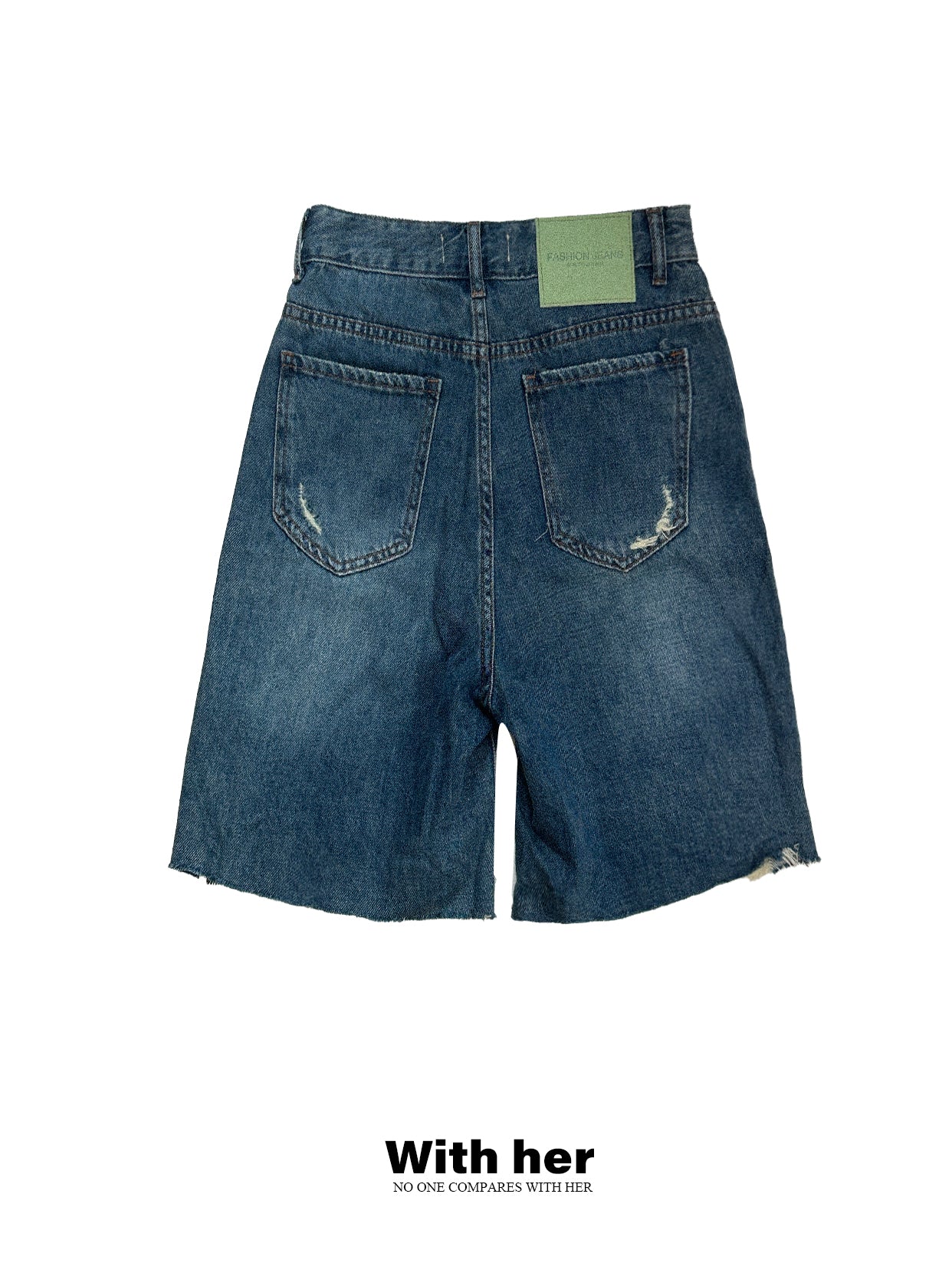 Deep Blue Lyocell Denim Pants