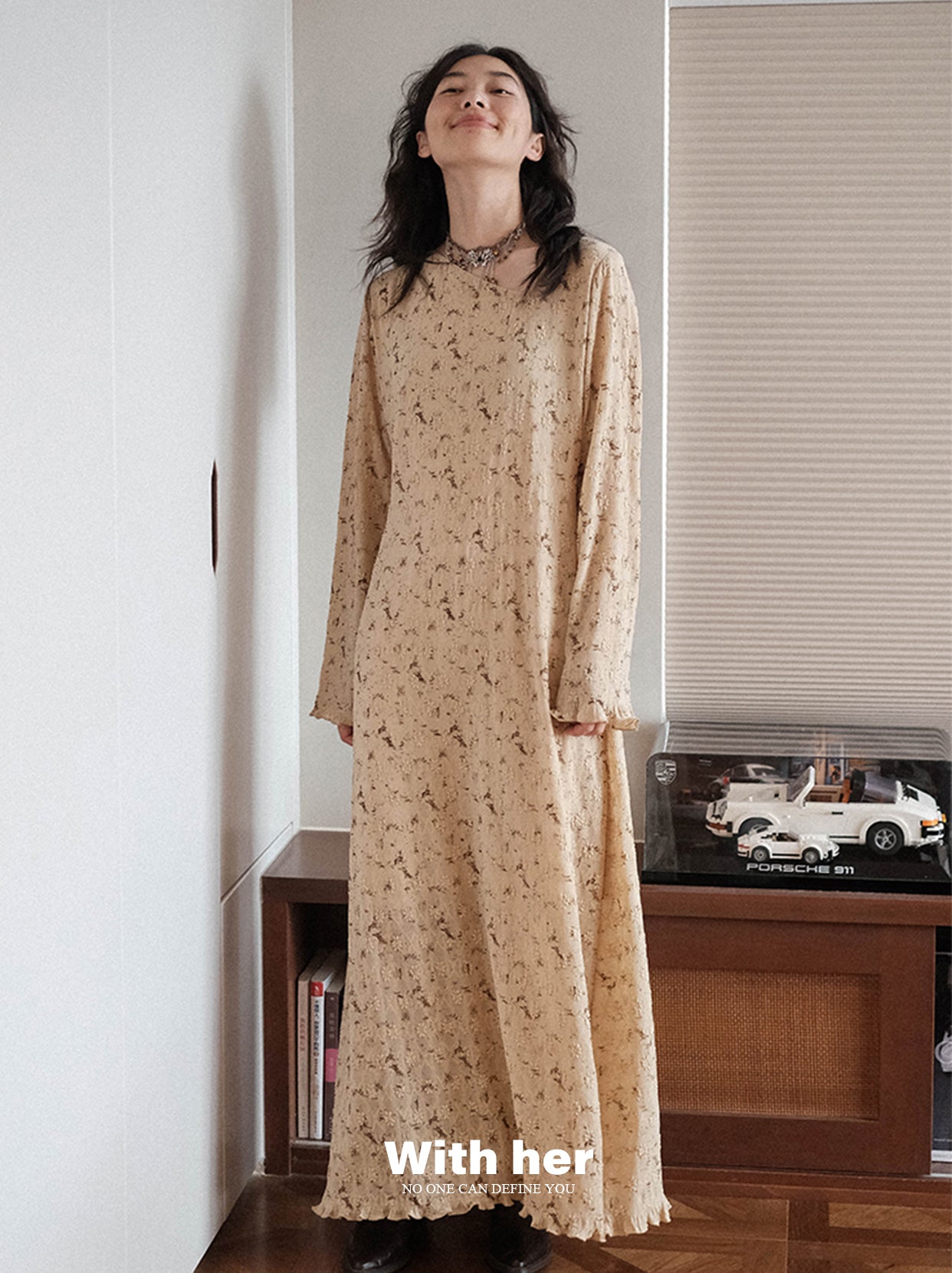 Original Yadan-Style Velvet Lace Dress