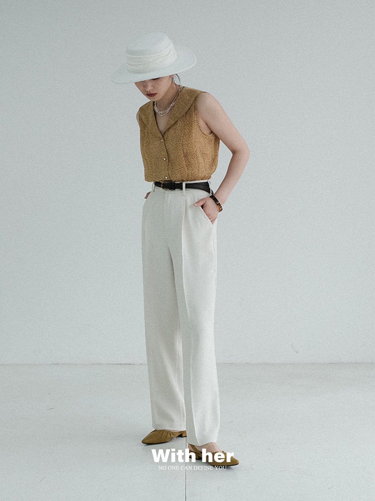 Original White Drape Trousers
