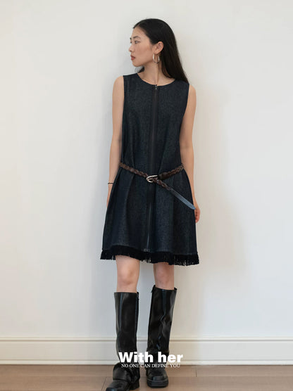 Leopard Denim Dress