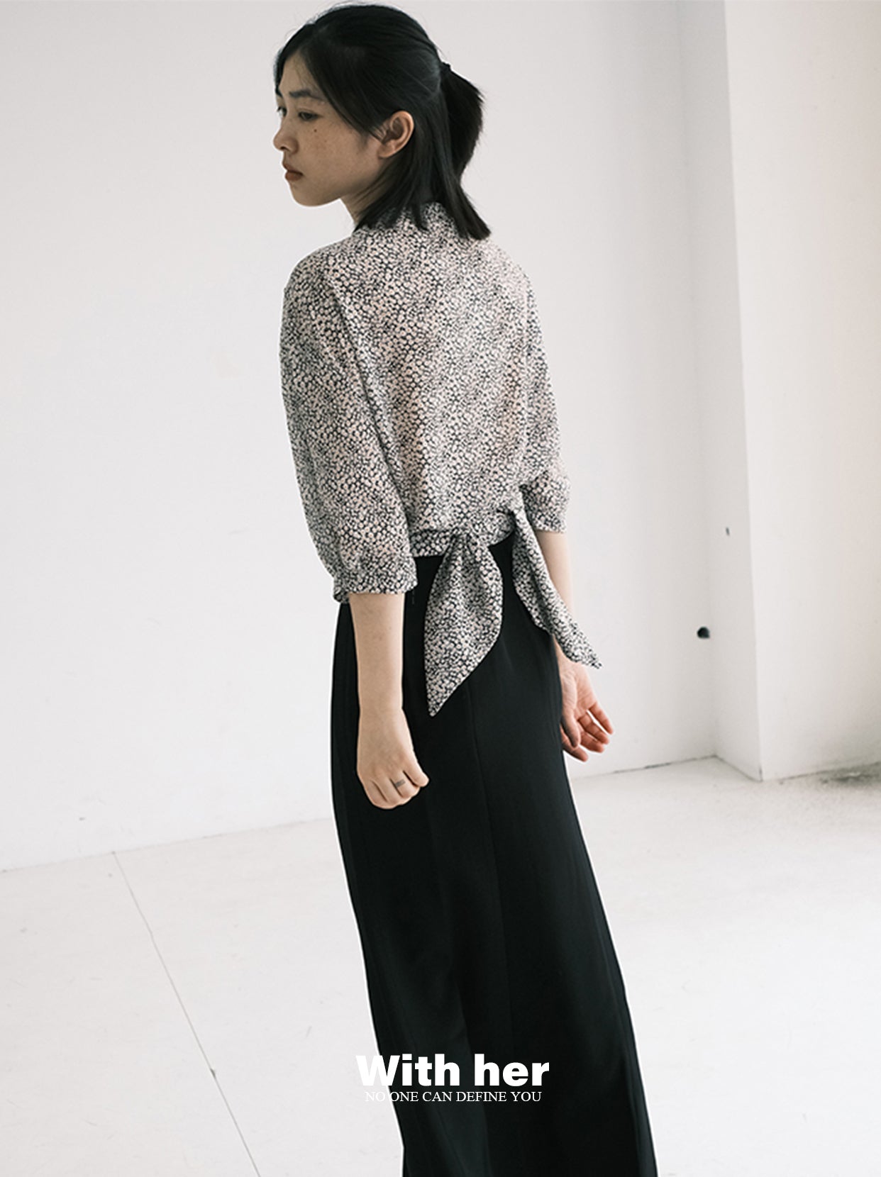 Original Floral V-Neck Blouse