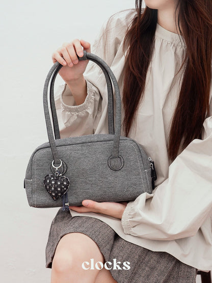 Gray Denim Duffle