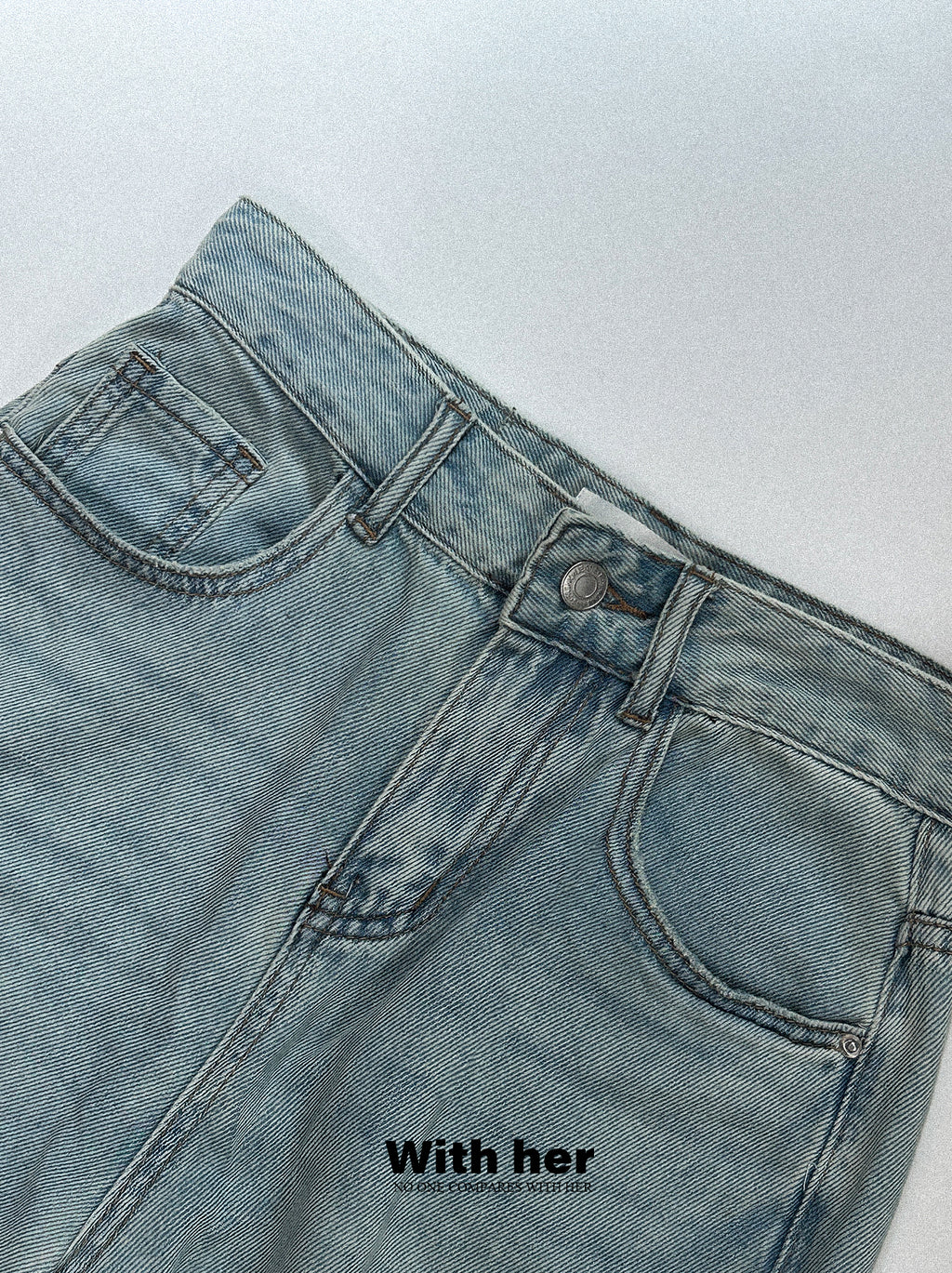 Light Blue Lyocell Denim Pants