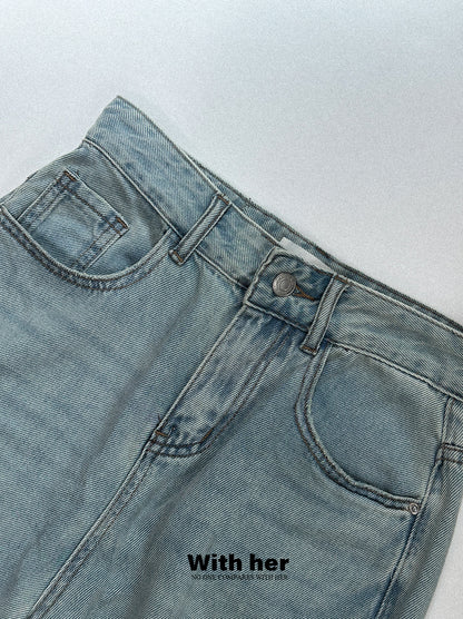 Light Blue Lyocell Denim Pants