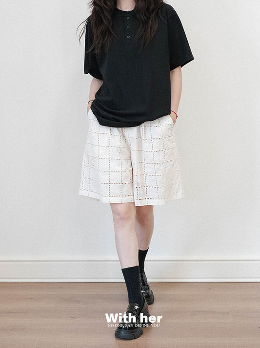 Unisex Classic Grid Shorts