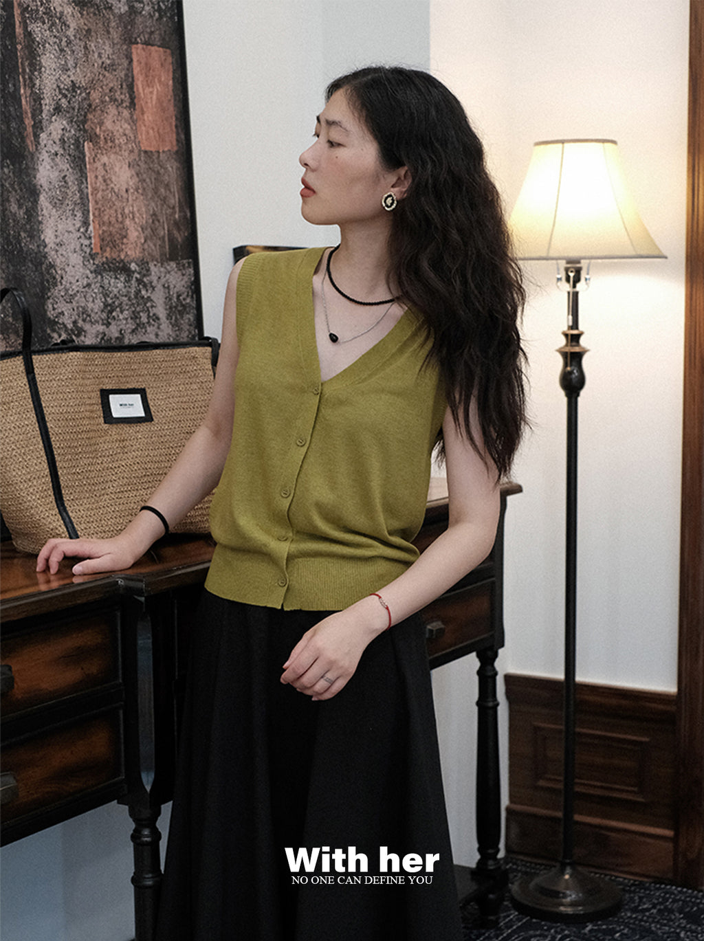 Sleeveless Knit Vest