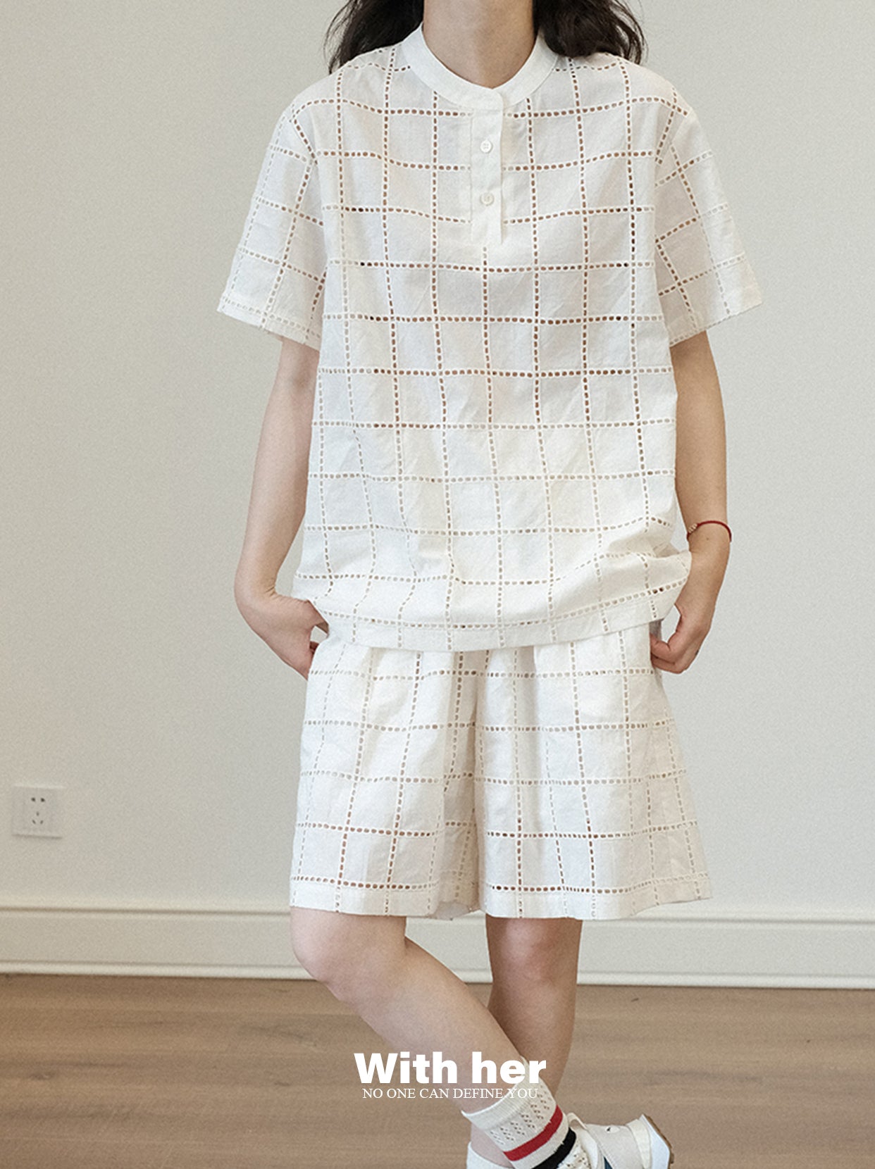 Unisex Mono Grid Tee