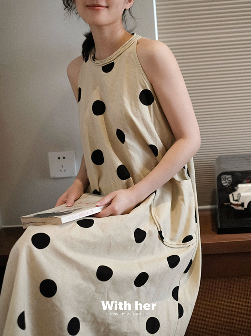Original Halterneck Polka Dot Dress