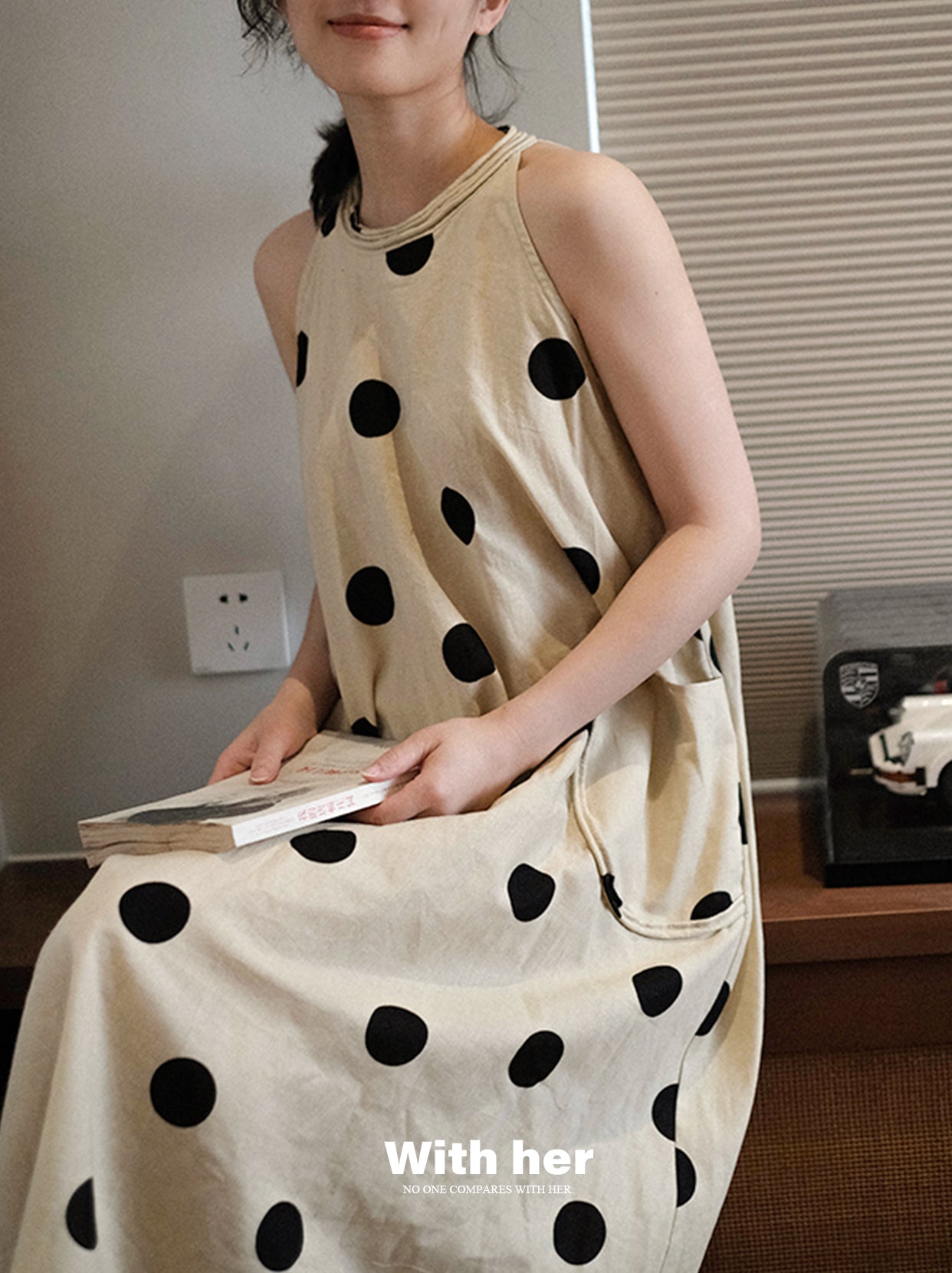 Original Halterneck Polka Dot Dress