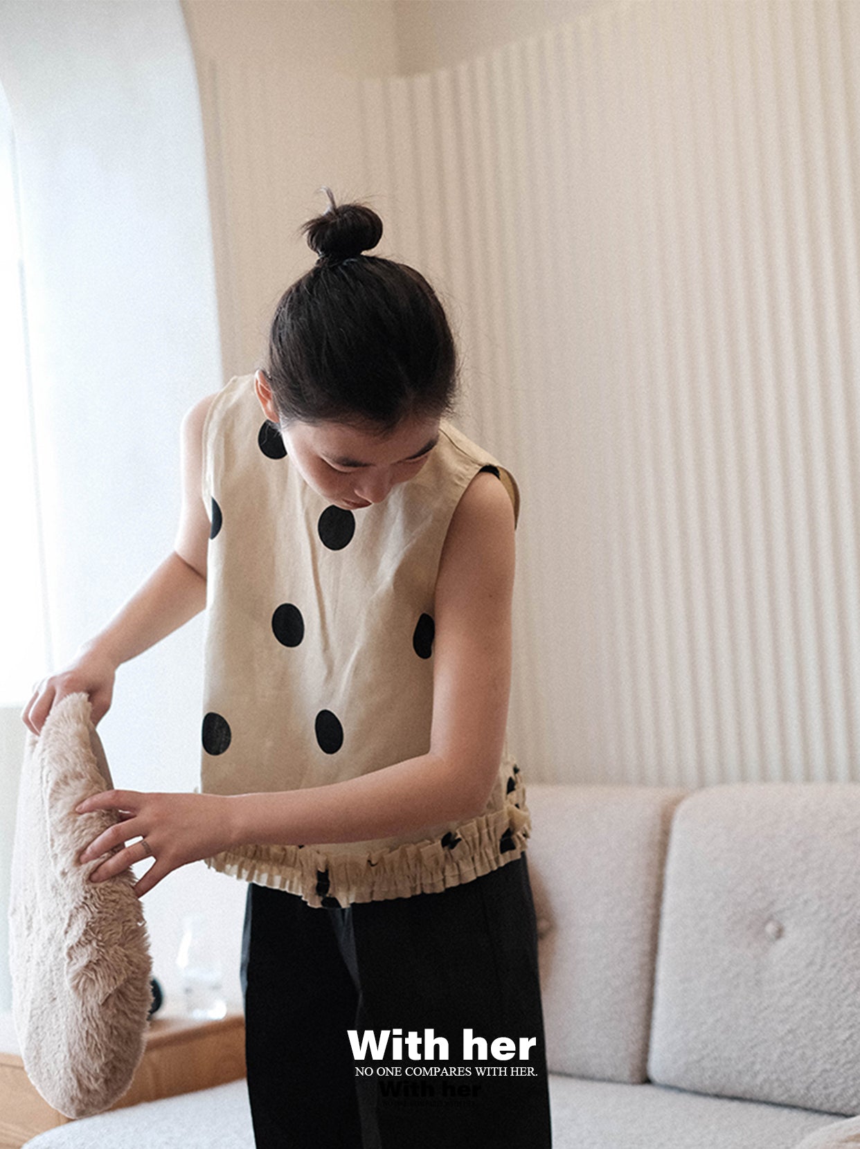 Original Polka Dot Sleeveless Top