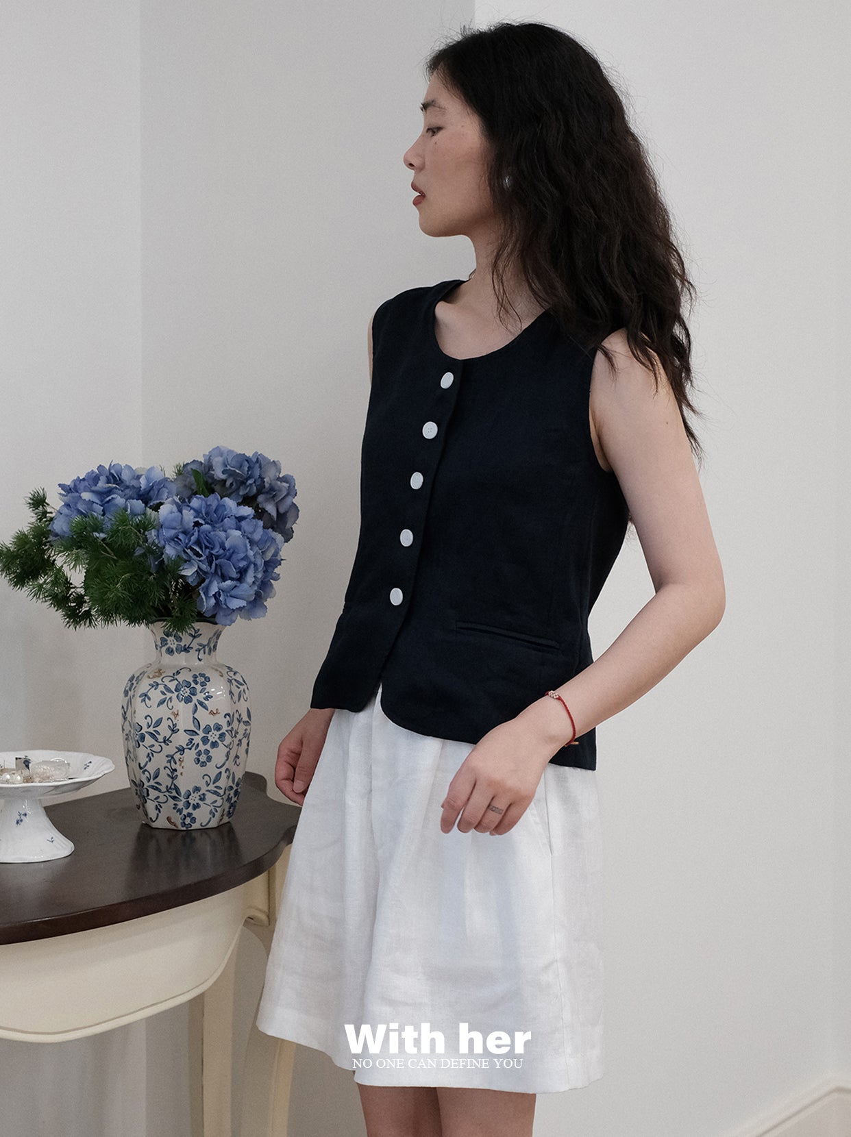 Casual Linen Waistcoat