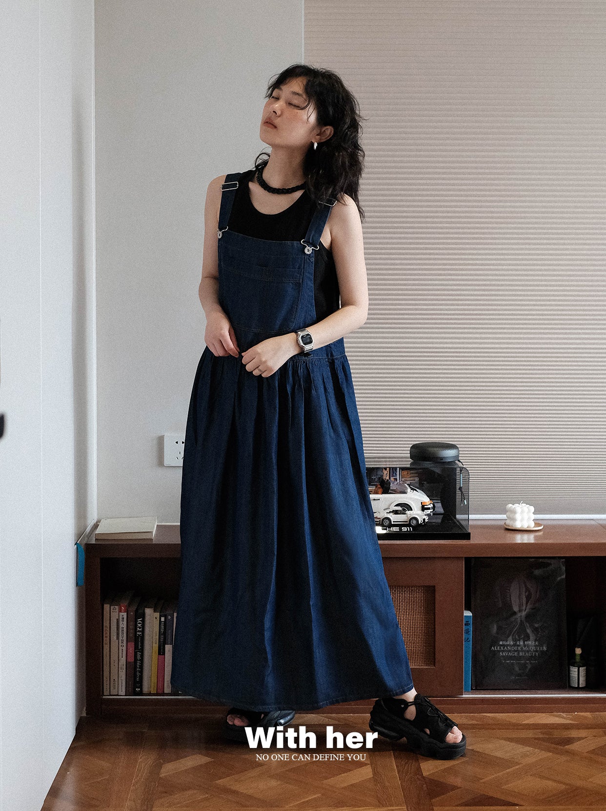 Original Tencel Denim Suspender Dress