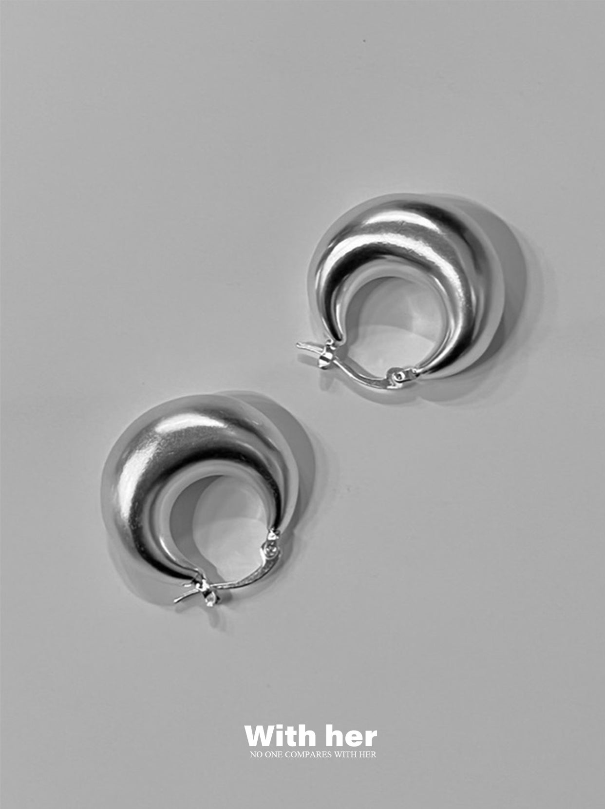 Luna Crescent Hoops Earrings