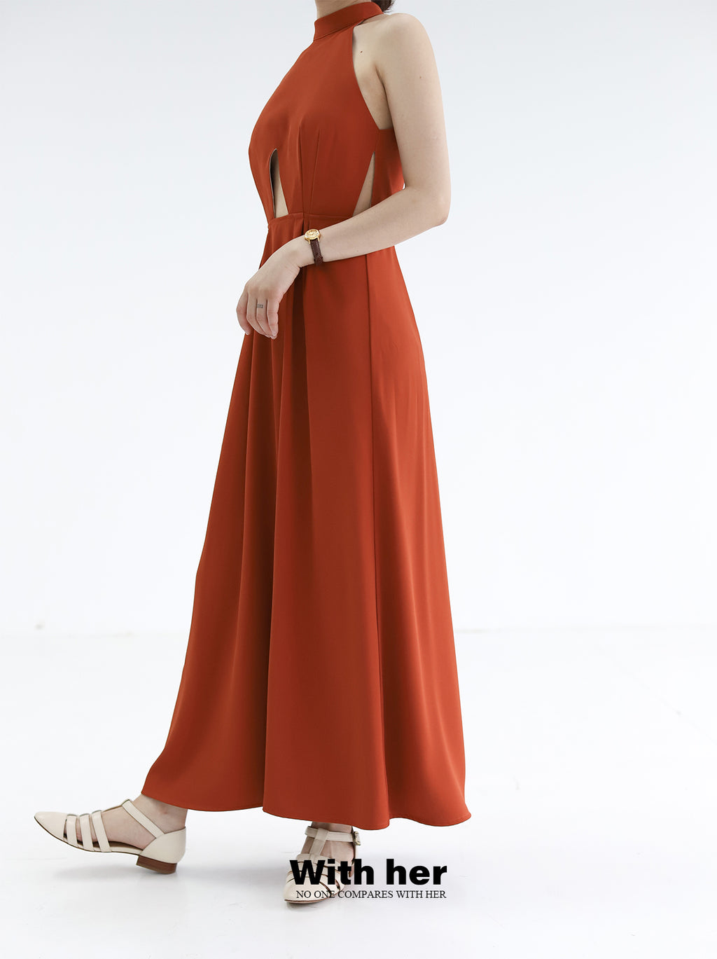Original Halter neck Midriff Dress