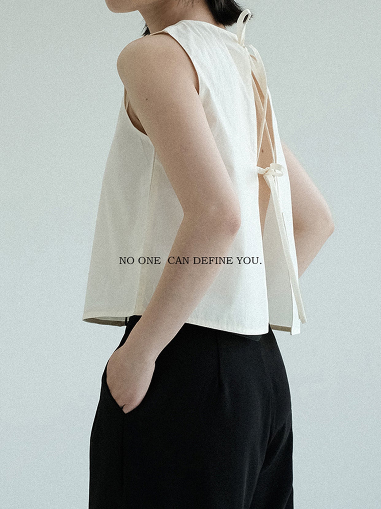 Original Backless Tie-Back Cropped Top