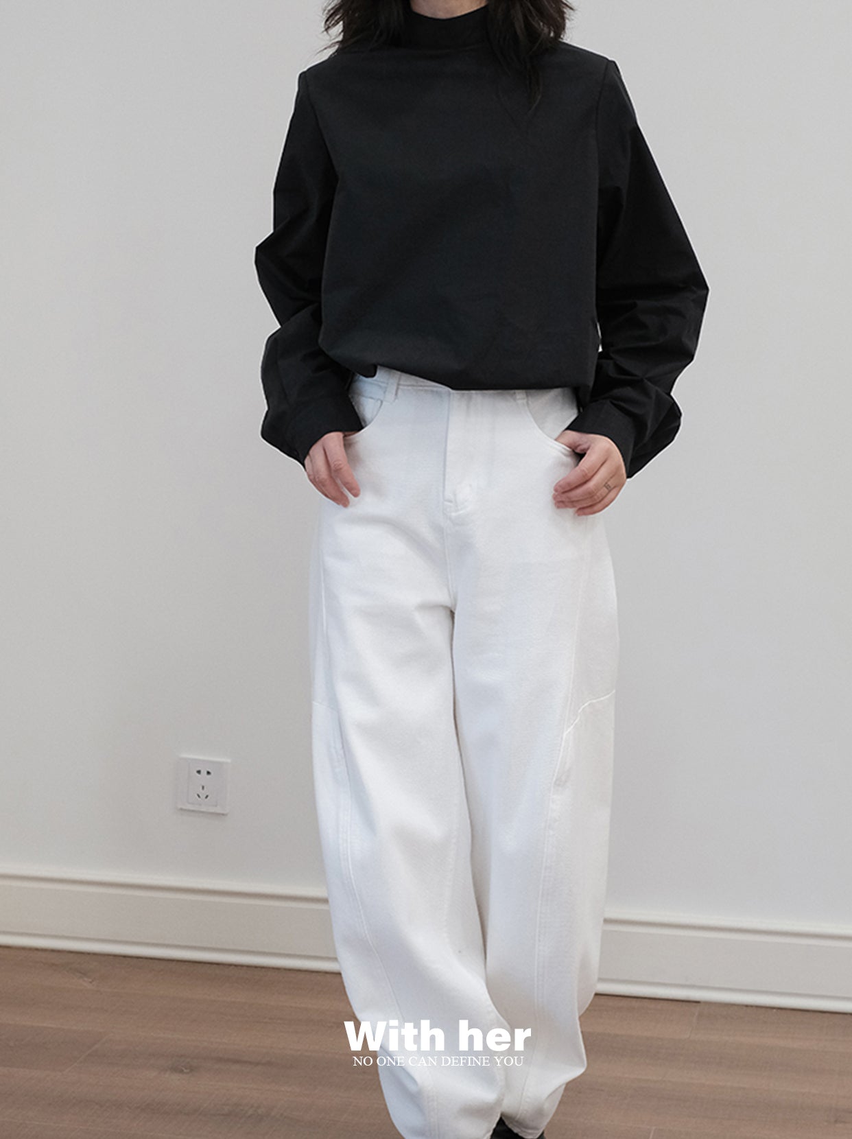 Half Turtleneck Blouse