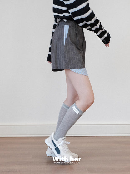Crosscut Blazer Shorts