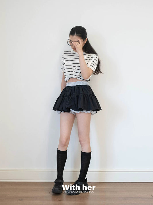 Striped Knit Tee