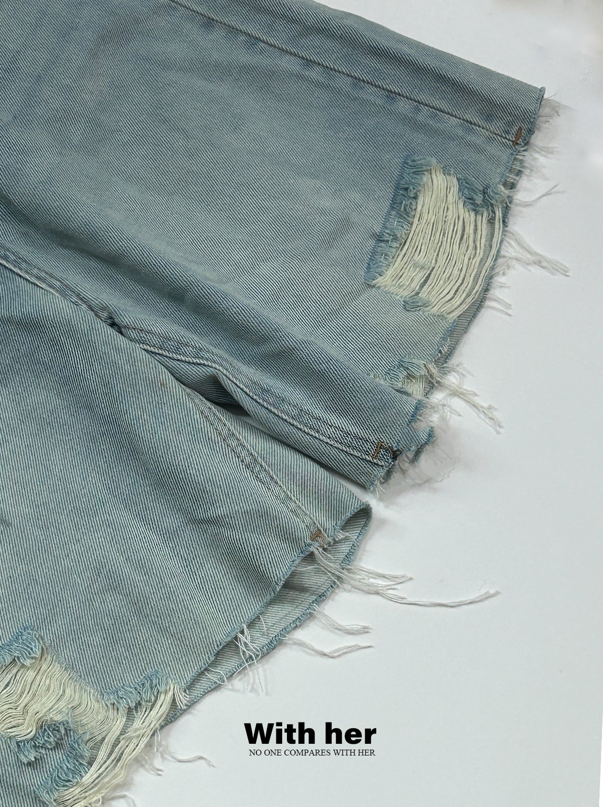 Light Blue Lyocell Denim Pants