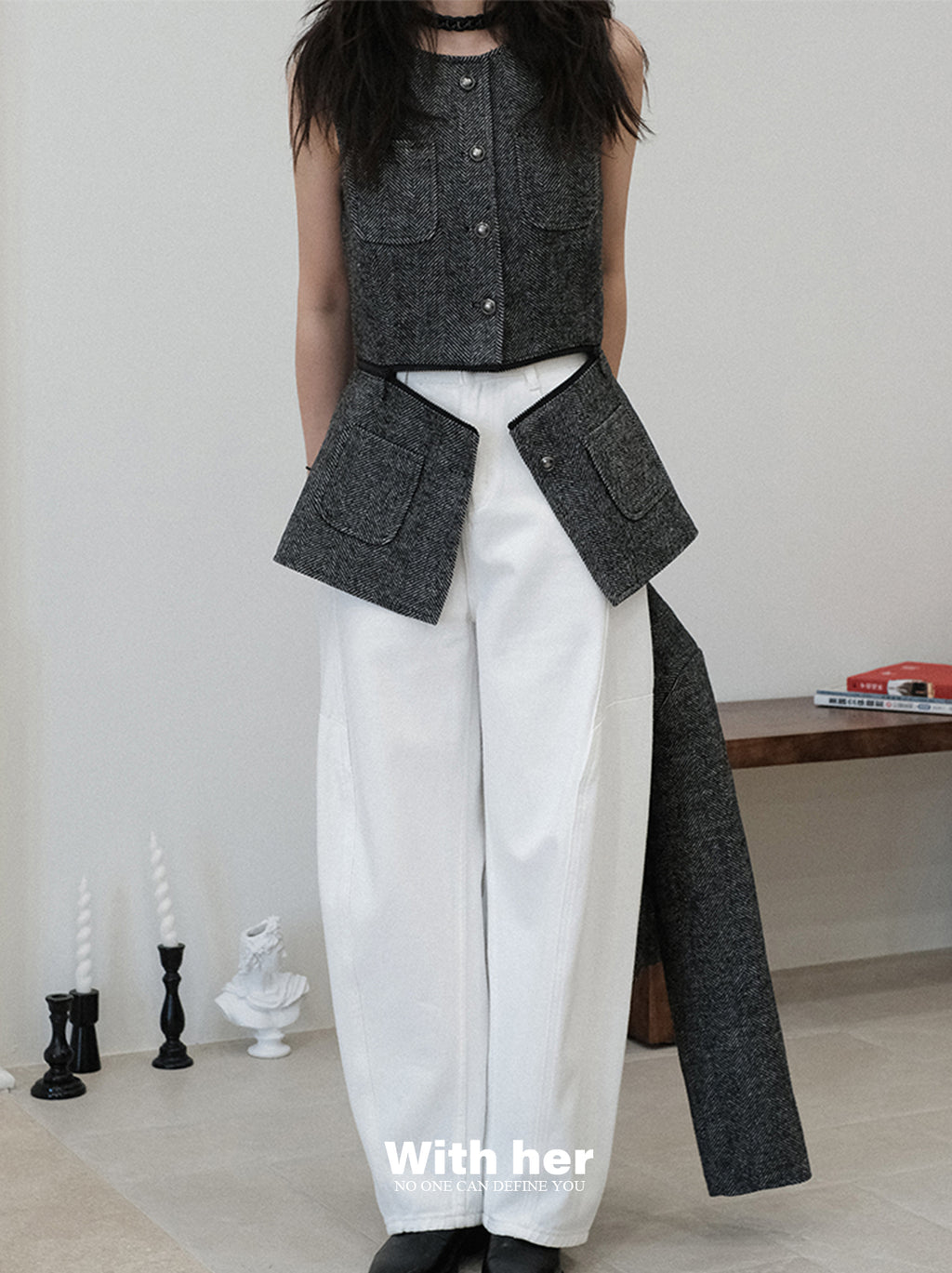 White Pearl Harem Pants