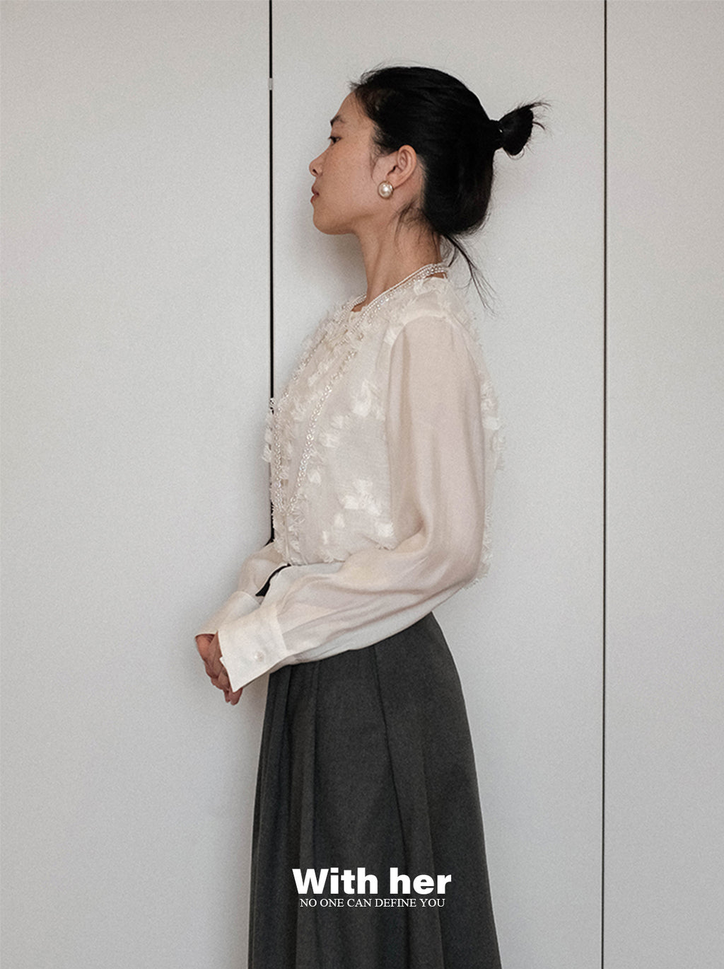 Tassel White Sleeve Shirt