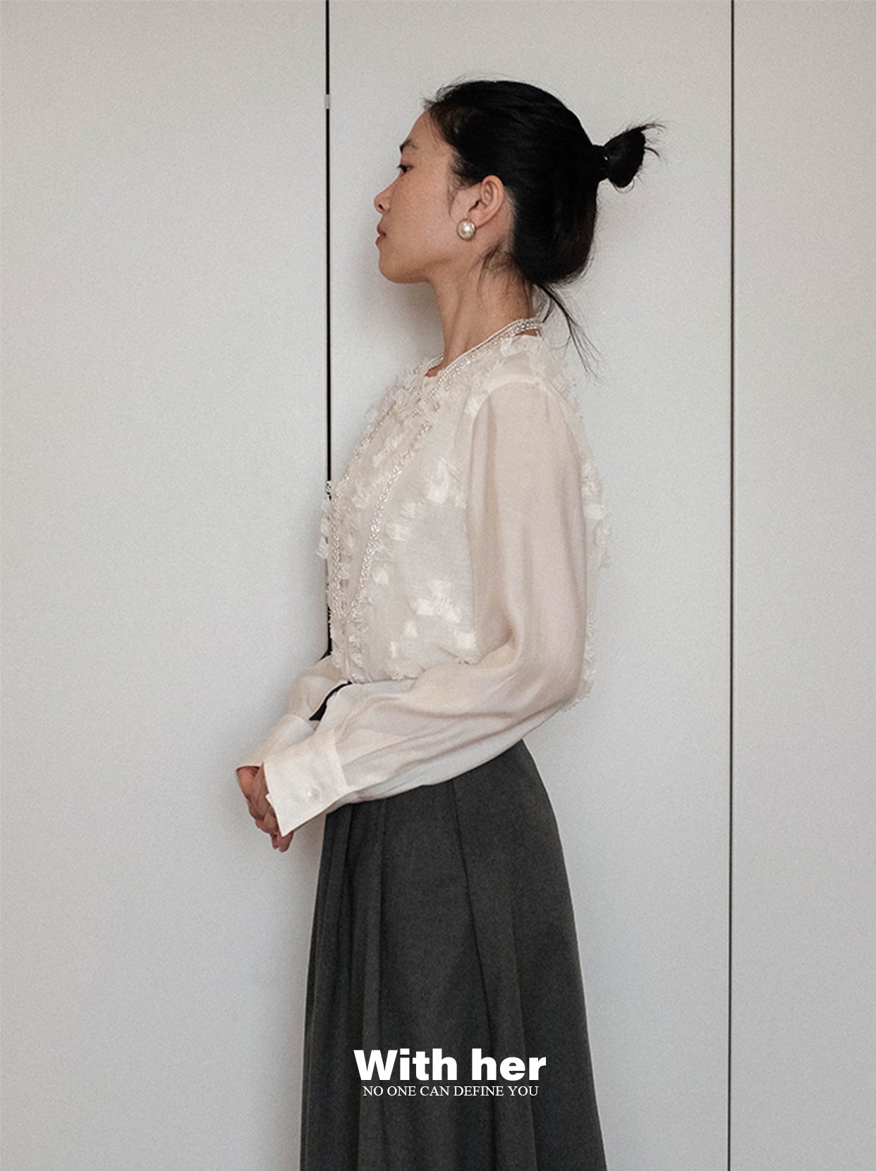 Tassel White Sleeve Shirt