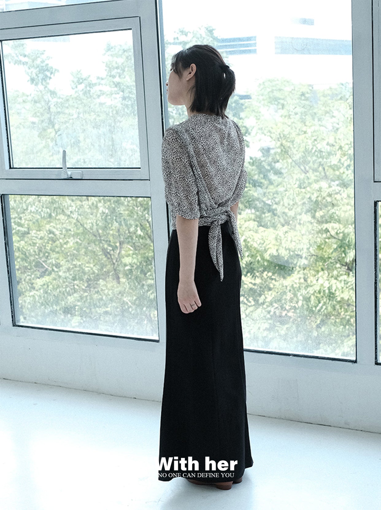 Original Floral V-Neck Blouse