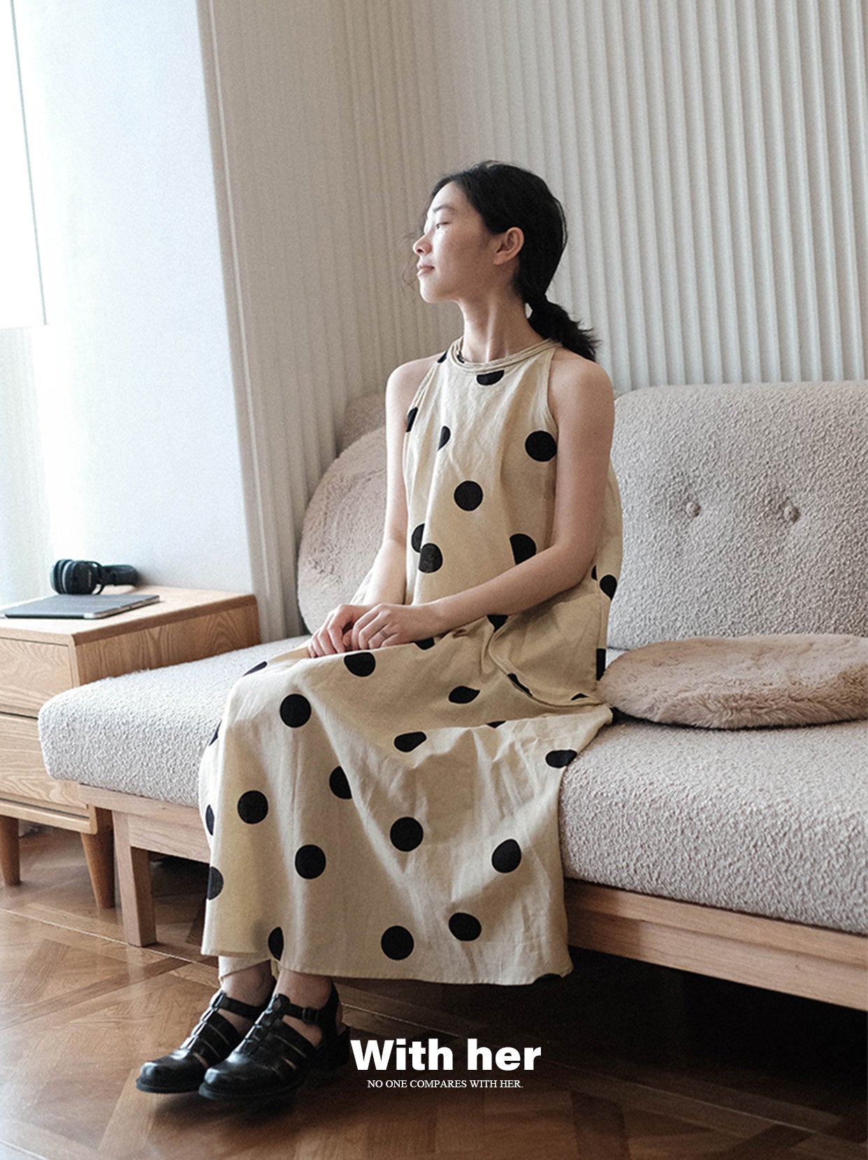 Original Halterneck Polka Dot Dress