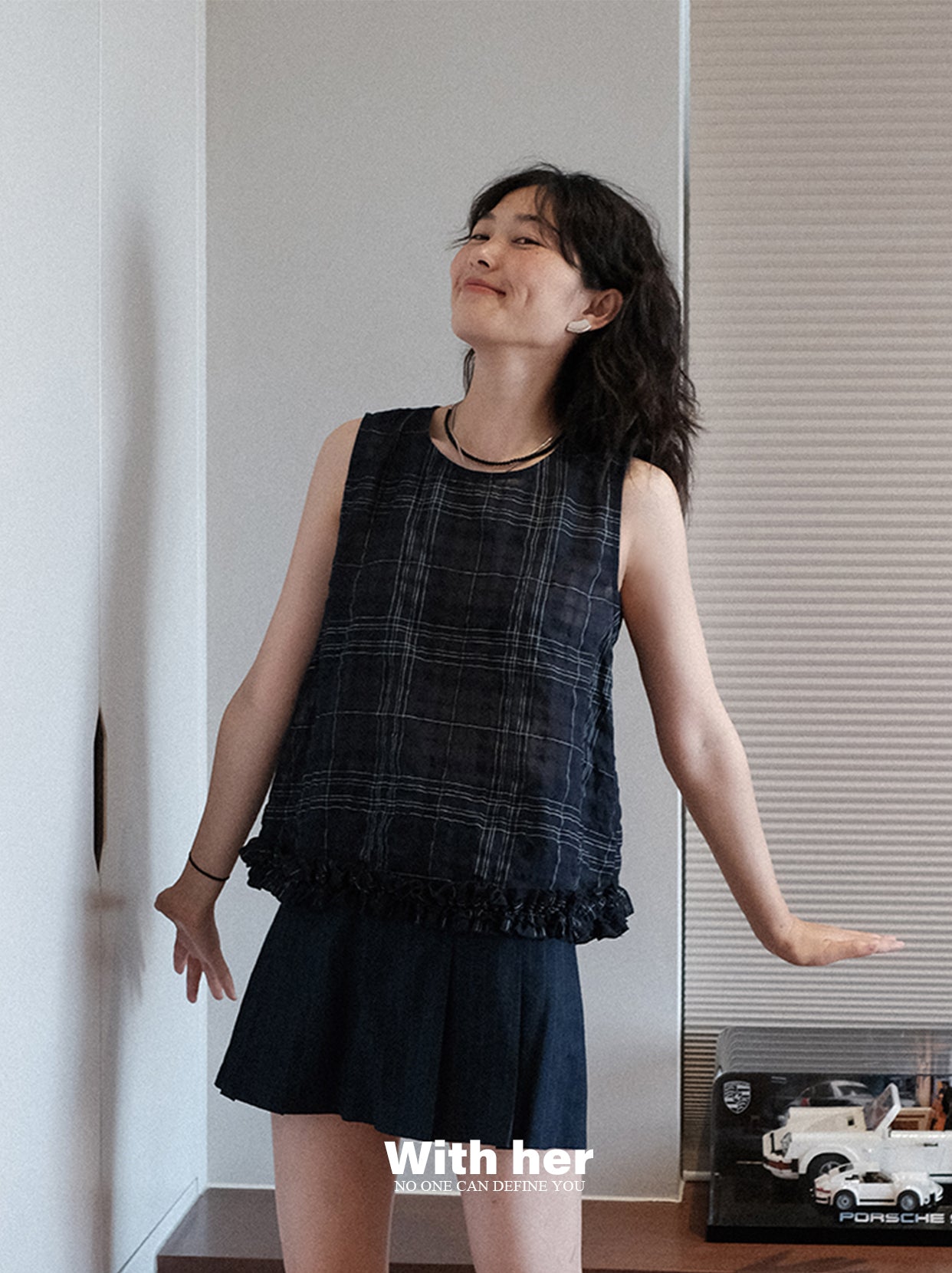 Original Plaid Sleeveless Top